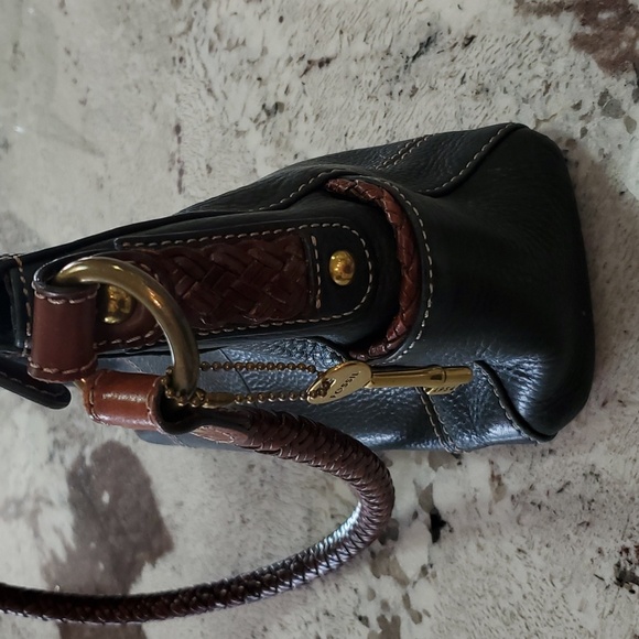 Fossil Leather Handbag With Braided Strap - Picture 11 of 17